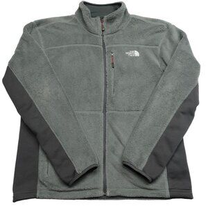 The North Face summit series fleece full zip jacket gray size Large polartec y2k